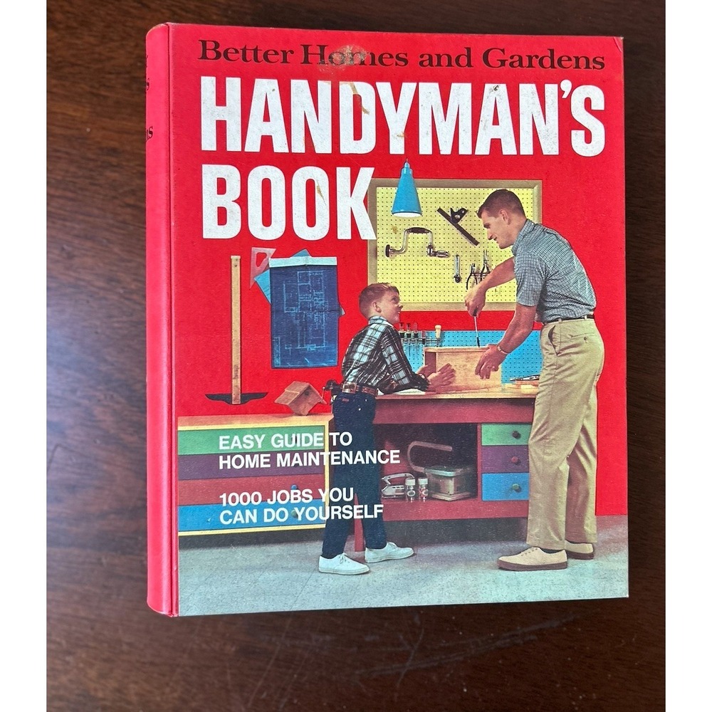Better Homes and Gardens Handyman's Book Vintage Hardcover DIY Guide 1950s 1960s